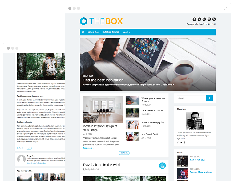 The Box Plus WordPress Theme by Design Lab